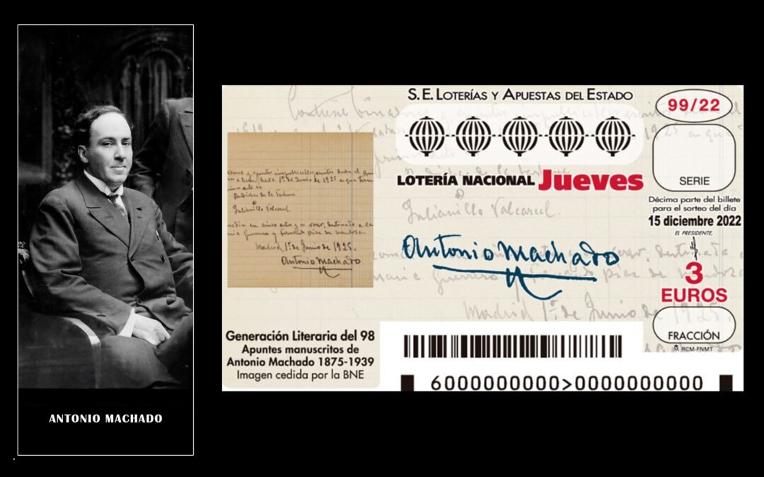 Décimo de Lotería Dedicado a Antonio Machado